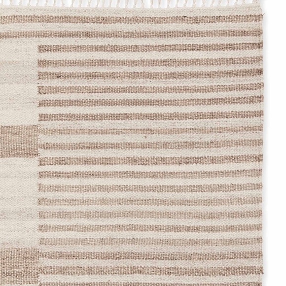 Serena and Lily Anza Striped Jute Flatweave Rug 2x3 *Brand New* Natural - Picture 4 of 5